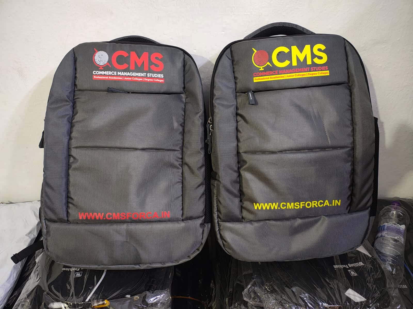College backpacks, printed logo made by ABM Bags